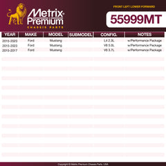 Metrix Premium Chassis Parts Front Left Lower Forward Control Arm And Ball Joint Assembly 55999MT aftermarket car parts
