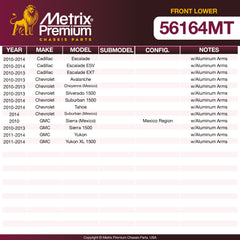 Metrix Premium Chassis Parts Front Lower Ball Joint 56164MT OEM fit auto parts