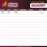 Metrix Premium Front Left Lower Control Arm and Ball Joint Assembly 56340MT OEM fit spare parts