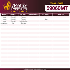 Metrix Premium Front Lower Ball Joint 59060MT OEM fit spare parts