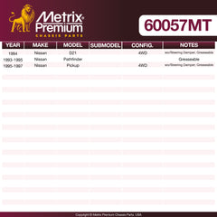 Metrix Premium Chassis Parts Center Link 60057MT aftermarket car parts