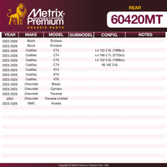 Metrix Premium Chassis Parts Rear Stabilizer Bar Link 60420MT OEM fit auto parts