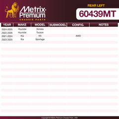 Metrix Premium Chassis Parts Rear Left Stabilizer Bar Link 60439MT aftermarket car parts