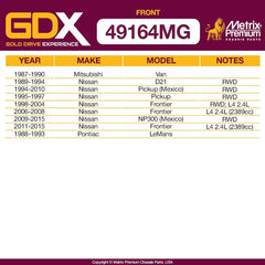 Front Sway Bar Stabilizer Bar Link 49164MG