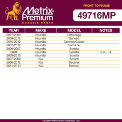 Front To Frame Stabilizer Bar Bushing Kit  49716MP