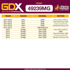 Front Sway Bar Stabilizer Bar Link 49239MG