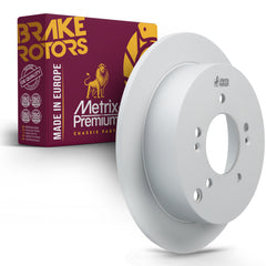 Metrix Premium Chassis Parts - 11.18 inch (284mm) Rear Coated Solid Disc Brake Rotor Fits 2001-2006 Hyundai Santa Fe, 2005-2015 Hyundai Tucson, 2005-2016 Kia Sportage