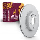 Metrix Premium Chassis Parts - 11.1 inch (282mm) Front Coated Vented Brake Rotor Fits 2012-2015 Honda Civic, 2013 Acura ILX, Replacement 09.7932.14, Made in Europe