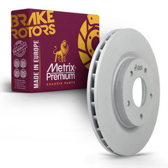 Metrix Premium Chassis Parts - 11.57 inch (294mm) Front Coated Vented Disc Brake Rotor Fits Jeep Compass, Patriot, Dodge Avenger, Caliber, Chrysler 200, Sebring, Mitsubishi Lancer, Outlander/Sport