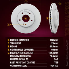 ORIGINAL EQUIPMENT PRECISION: All brake rotors meet or exceed the manufacturing and quality standards of original equipment manufacturers (OEM)