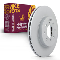 Metrix Premium Chassis Parts - 10.31 inch (262mm) Front Coated Vented Disc Brake Rotor Fits 1990-2005 Honda Civic, 1990-2001 Acura Integra, 1994-1997 Civic del Sol, 1997-2005 EL, 2007-14 Fit, Insight