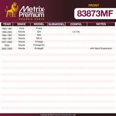 Metrix Premium Front Disc Brake Rotor 83873MF OEM fit spare parts
