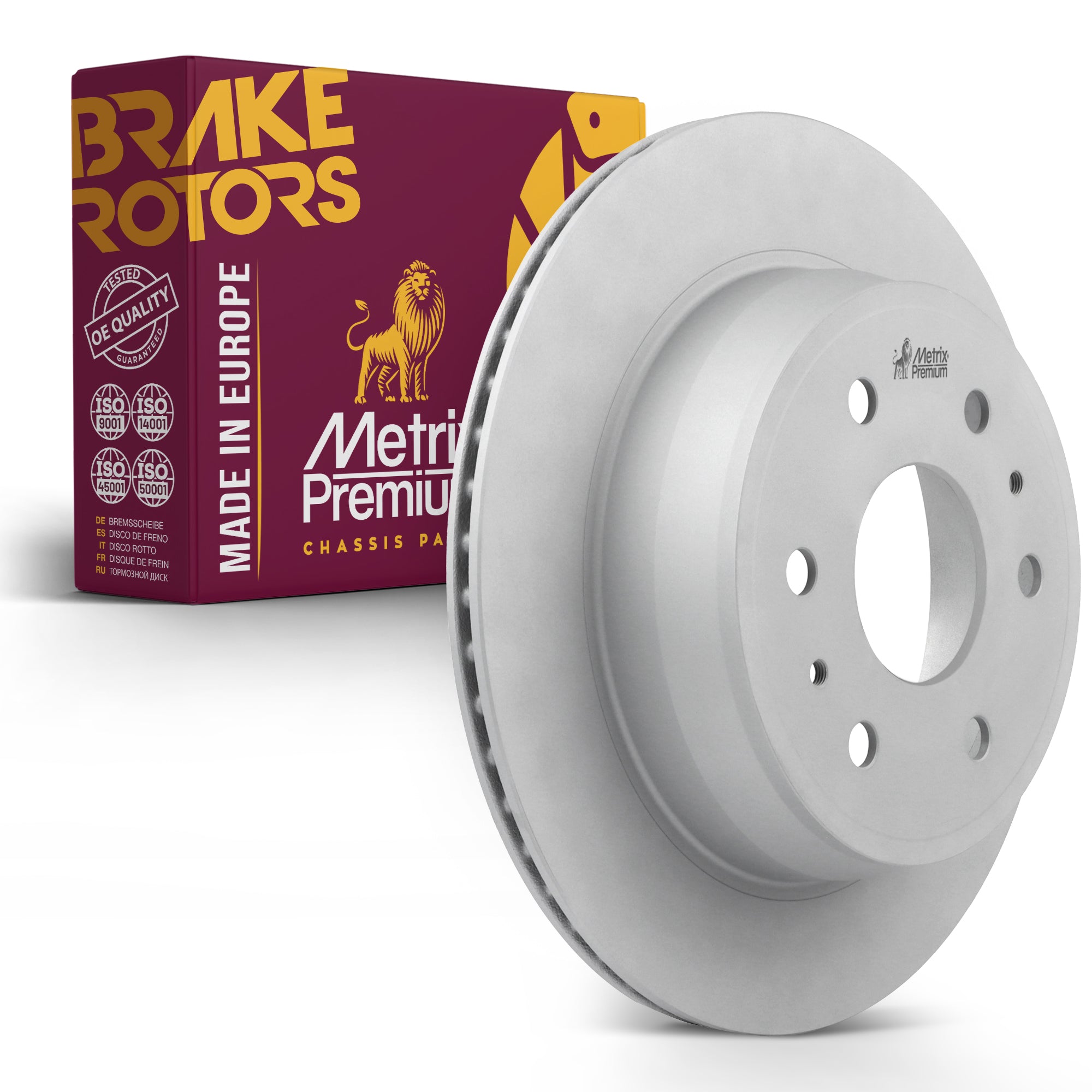 Metrix Premium Chassis Parts - 13.58 inch (345mm) Rear Coated Vented Disc Brake Rotor Fits Chevrolet Tahoe, Suburban, Silverado 1500, Avalanche, Cadillac Escalade ESV, GMC Yukon, Sierra 1500