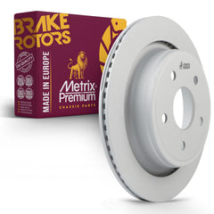 Metrix Premium Chassis Parts - 13.86 inch (352mm) Rear Coated Vented Disc Brake Rotor Fits 2002-2010 Dodge Ram 1500, 2004-2009 Durango, 2007-09 Chrysler Aspen, 11-18 Ram 1500, 19-21 1500 Classic