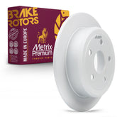 Metrix Premium Chassis Parts - 12.44 inch (316mm) Rear Coated Solid Disc Brake Rotor Fits 2018 Jeep Wrangler JK, 2007-2017 Jeep Wrangler, Replacement 08.B529.21, Made in Europe