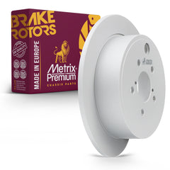 Metrix Premium Chassis Parts - 11.25 inch (285.65mm) Rear Coated Solid Disc Brake Rotor Fits 2008-2014 Subaru Impreza, 2009-2013 Forester, 2010-2014 Outback, 2010-2014 Legacy, 2013-2015 BRZ