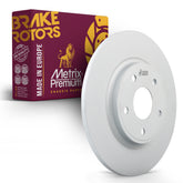 Metrix Premium Chassis Parts - 12.91 inch (328mm) Rear Coated Solid Disc Brake Rotor Fits 2012-2014 Volkswagen Routan, 2012-2020 Dodge Journey, 2012-15 Ram C/V, Chrysler Town & Country, Grand Caravan