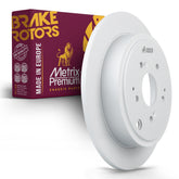 Metrix Premium Chassis Parts - 12.34 inch (313.5mm) Rear Coated Solid Disc Brake Rotor Fits 2001-2006 Acura MDX, 2003-2008 Honda Pilot, Replacement 08.B437.11, Made in Europe
