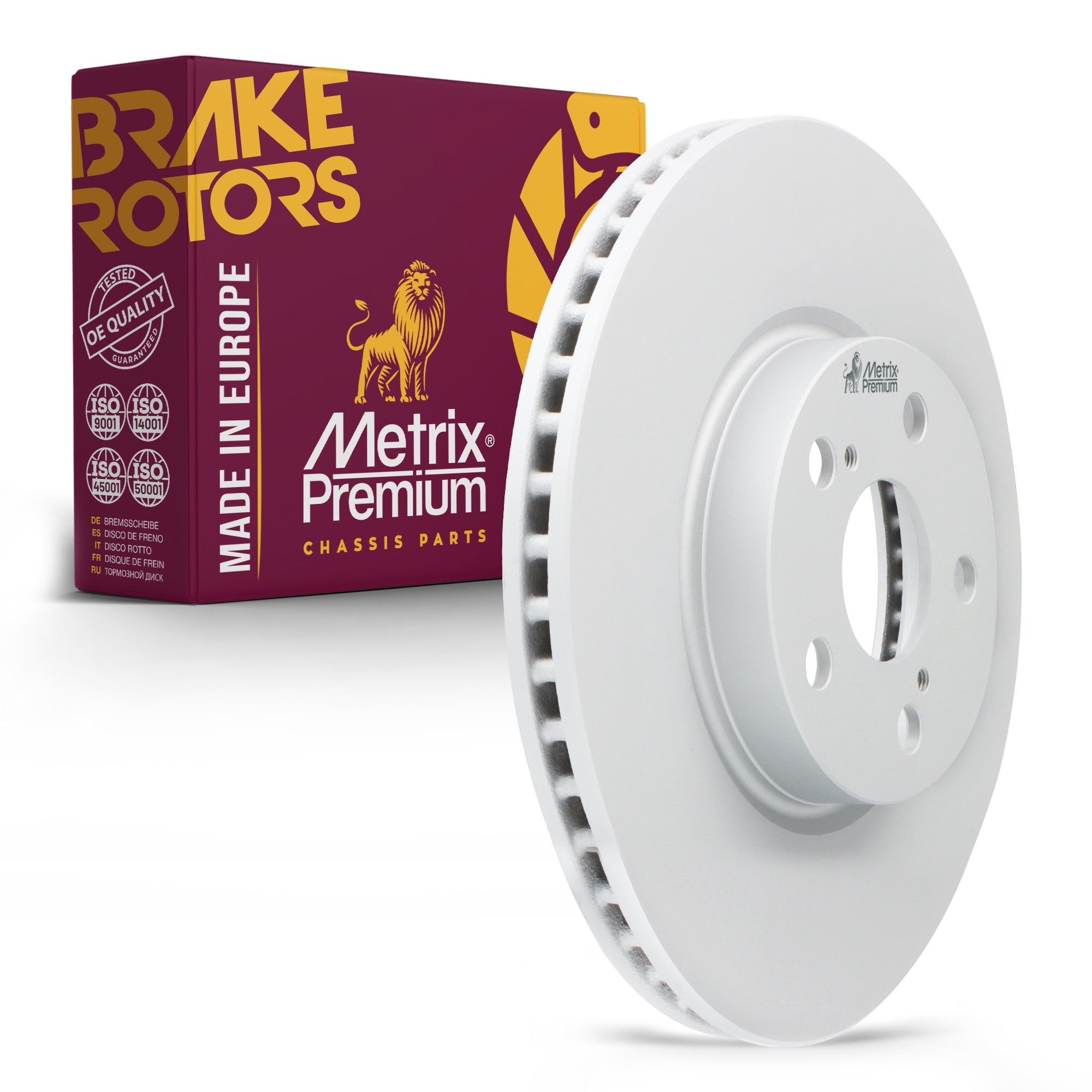 Metrix Premium Chassis Parts - 10.83 inch (275mm) Front Coated Vented Disc Brake Rotor Fits 2008-2014 Scion xD, 2009-2010 Pontiac Vibe, 2009-2019 Toyota Corolla, 2009-2014 Toyota Matrix, 09.A535.21