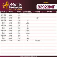 Metrix Premium Front Disc Brake Rotor 83923MF OEM fit spare parts