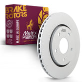 Metrix Premium Chassis Parts - 11.89 inch (302mm) Front Coated Vented Disc Brake Rotor Fits Chrysler 2008-2009 Chrysler Town & Country, 2008-2009 Dodge Grand Caravan, 09.N124.10, Made in Europe