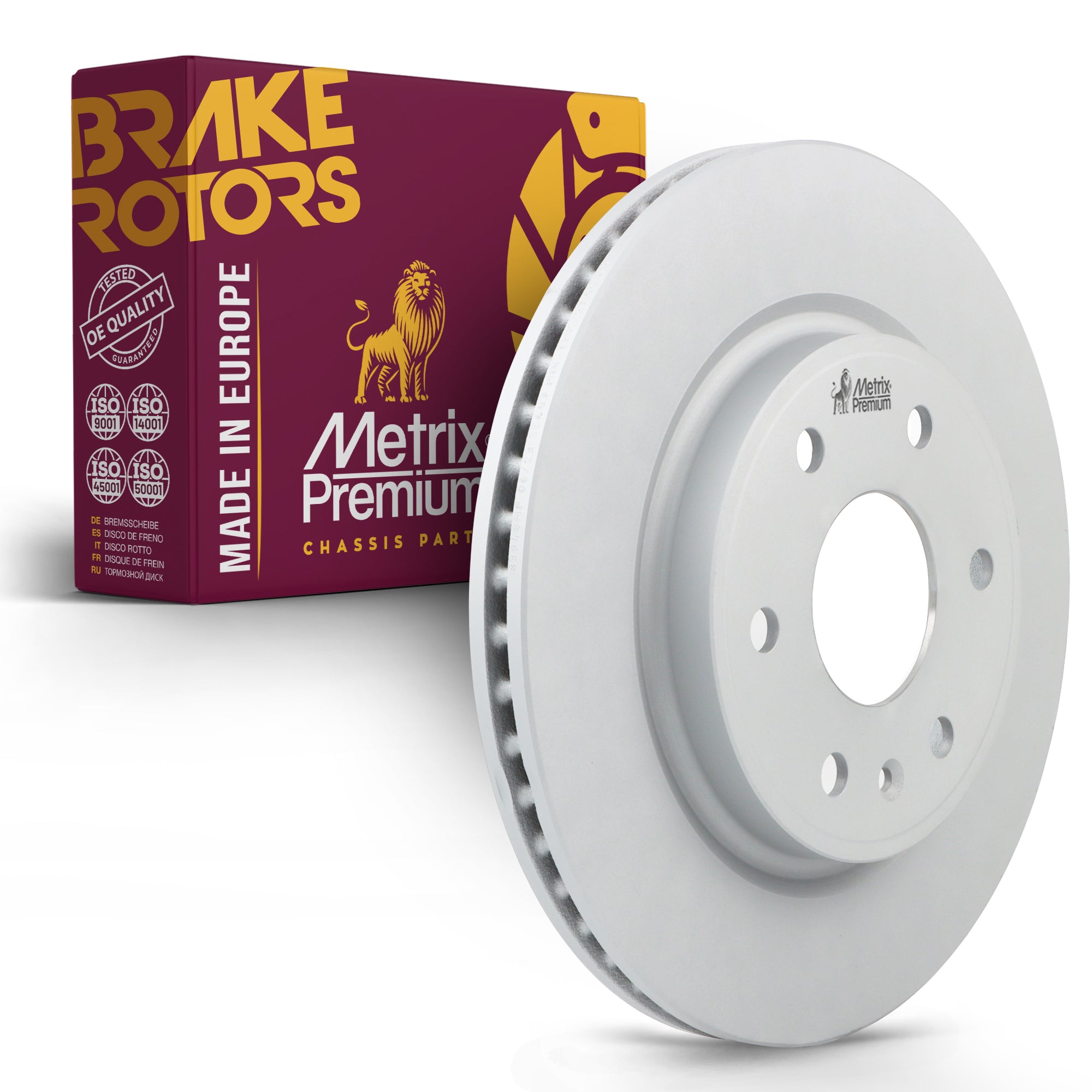 Metrix Premium Chassis Parts - 12.8 inch (325mm) Front Coated Vented Disc Brake Rotor Fits 2007-2010 Saturn Outlook, 2007-2016 GMC Acadia, 2008-2017 Buick Enclave, 2009-2017 Chevrolet Traverse