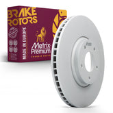 Metrix Premium Chassis Parts - 12.58 inch (319.6mm) Front Coated Vented Disc Brake Rotor Fits 2003-2004 Nissan Murano, 2004 Nissan Maxima, 2005 Altima, 09.B266.10, Made in Europe