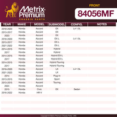 Metrix Premium Front Disc Brake Rotor 84056MF OEM fit spare parts