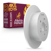 Metrix Premium Chassis Parts - 12.17 inch (309mm) Rear Coated Solid Disc Brake Rotor Fits 2008-2013 Toyota Highlander, Replacement 08D44311, Made in Europe