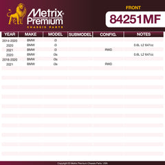 Metrix Premium Chassis Parts Front Disc Brake Rotor 84251MF aftermarket car parts