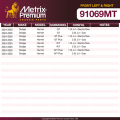 Metrix Premium Chassis Parts Front Left & Right Tie Rod End Kit 91069MT OEM fit auto parts