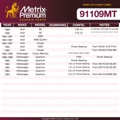Metrix Premium Chassis Parts Front Left & Right Lower Ball Joint Kit 91109MT OEM fit auto parts