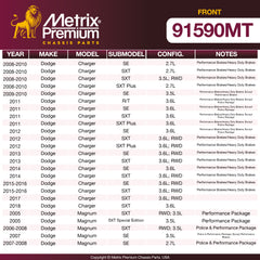 Metrix Premium Chassis Parts Front Brake Kit 91590MT aftermarket car parts
