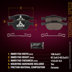 Metrix Premium Front Disc Brake Pad Set 93361MC aftermarket car parts