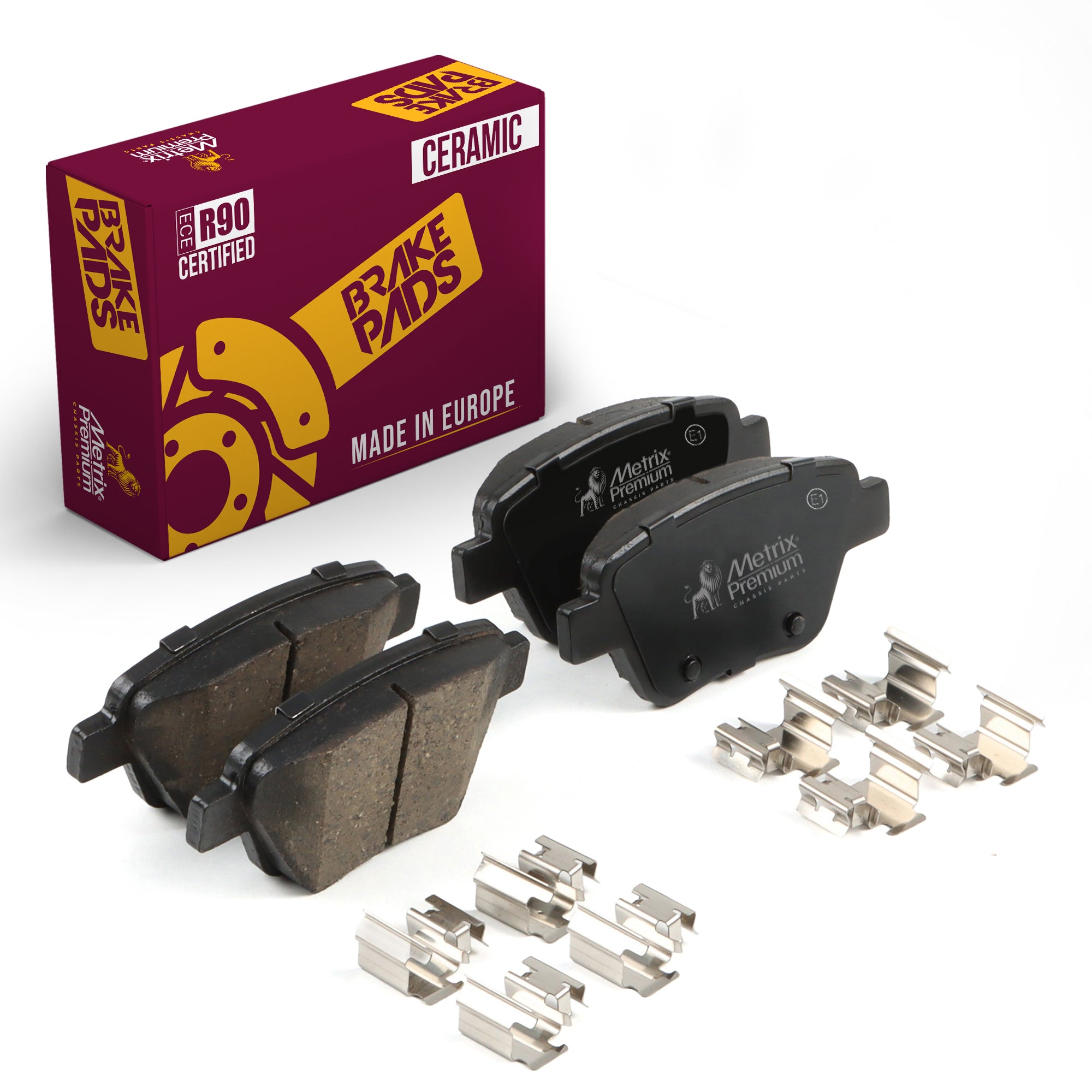 Metrix Premium Rear Disc Brake Pad Set 93398MC OEM fit auto parts