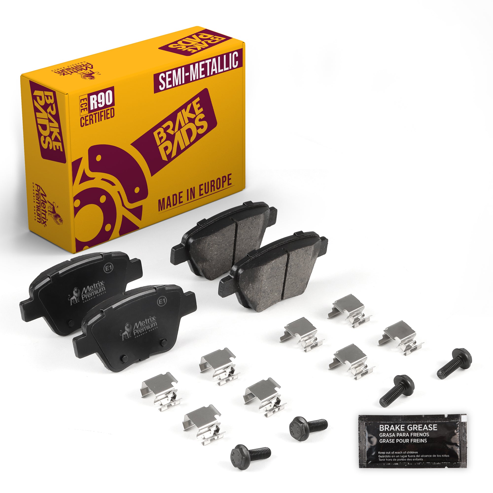Metrix Premium Chassis Parts Rear Disc Brake Pad Set 93398MS OEM fit auto parts
