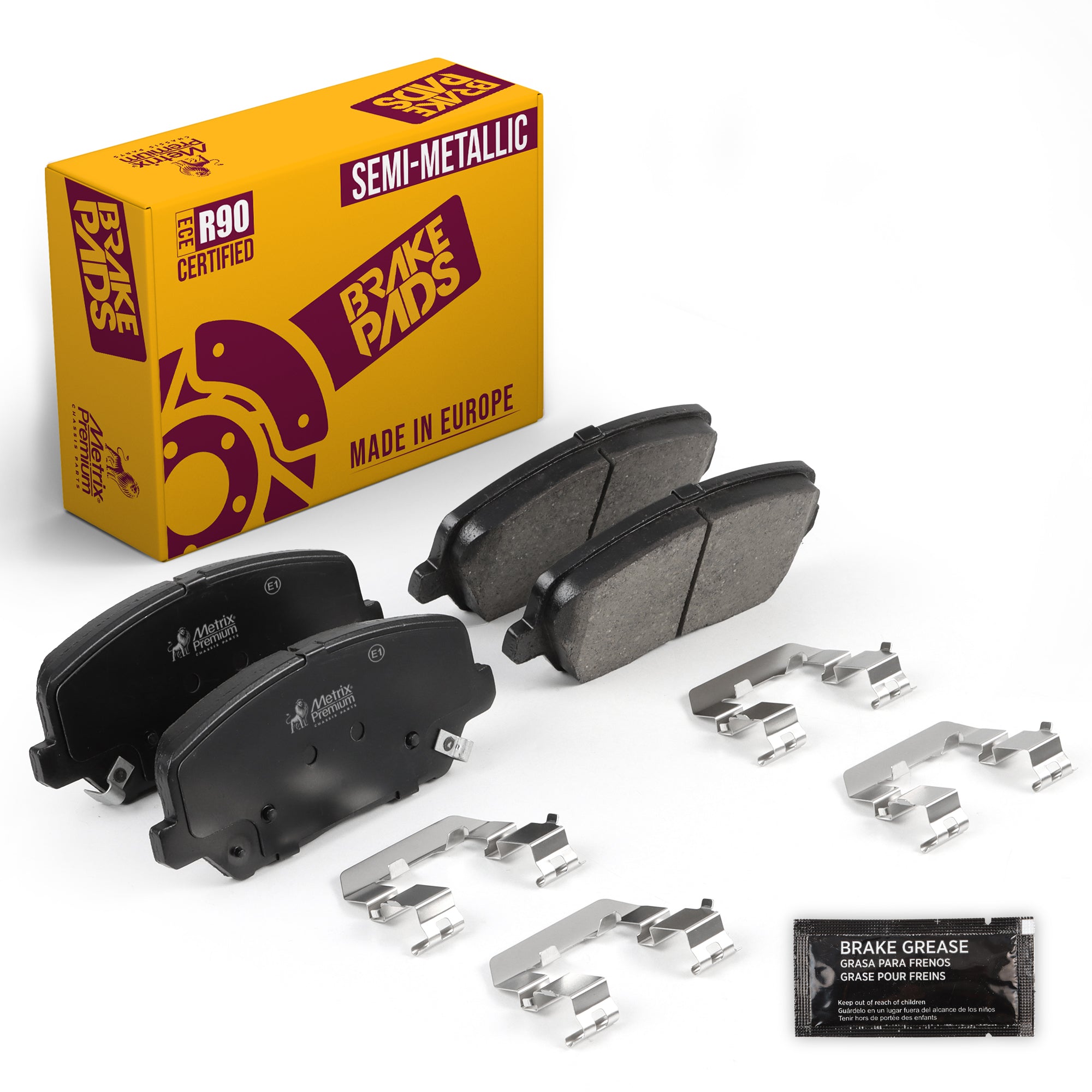 Metrix Premium Chassis Parts Front Disc Brake Pad Set 93407MS OEM fit auto parts