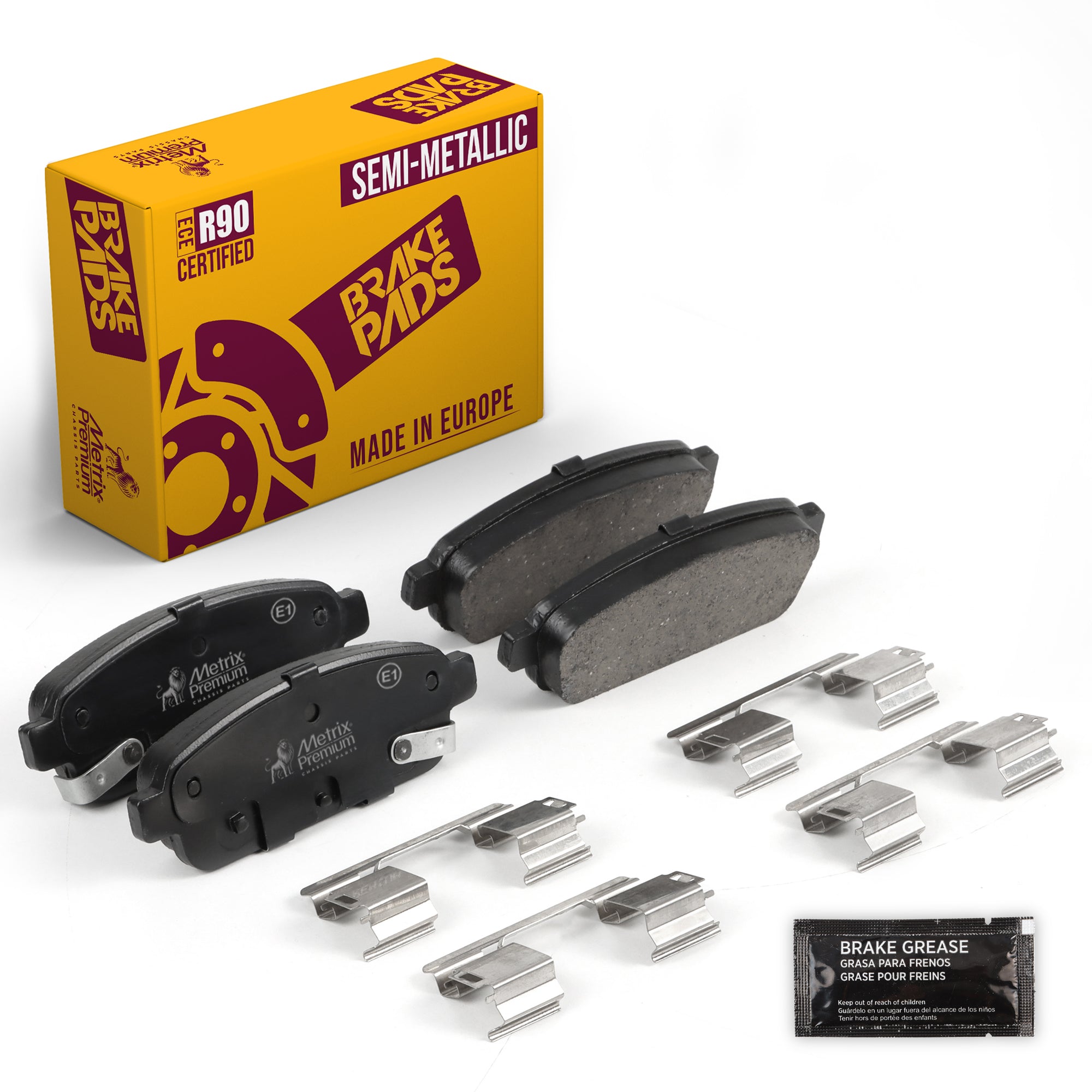 Metrix Premium Chassis Parts Rear Disc Brake Pad Set 93409MS OEM fit auto parts