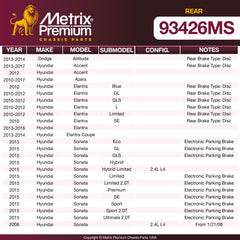 Metrix Premium Chassis Parts suspension steering brake parts