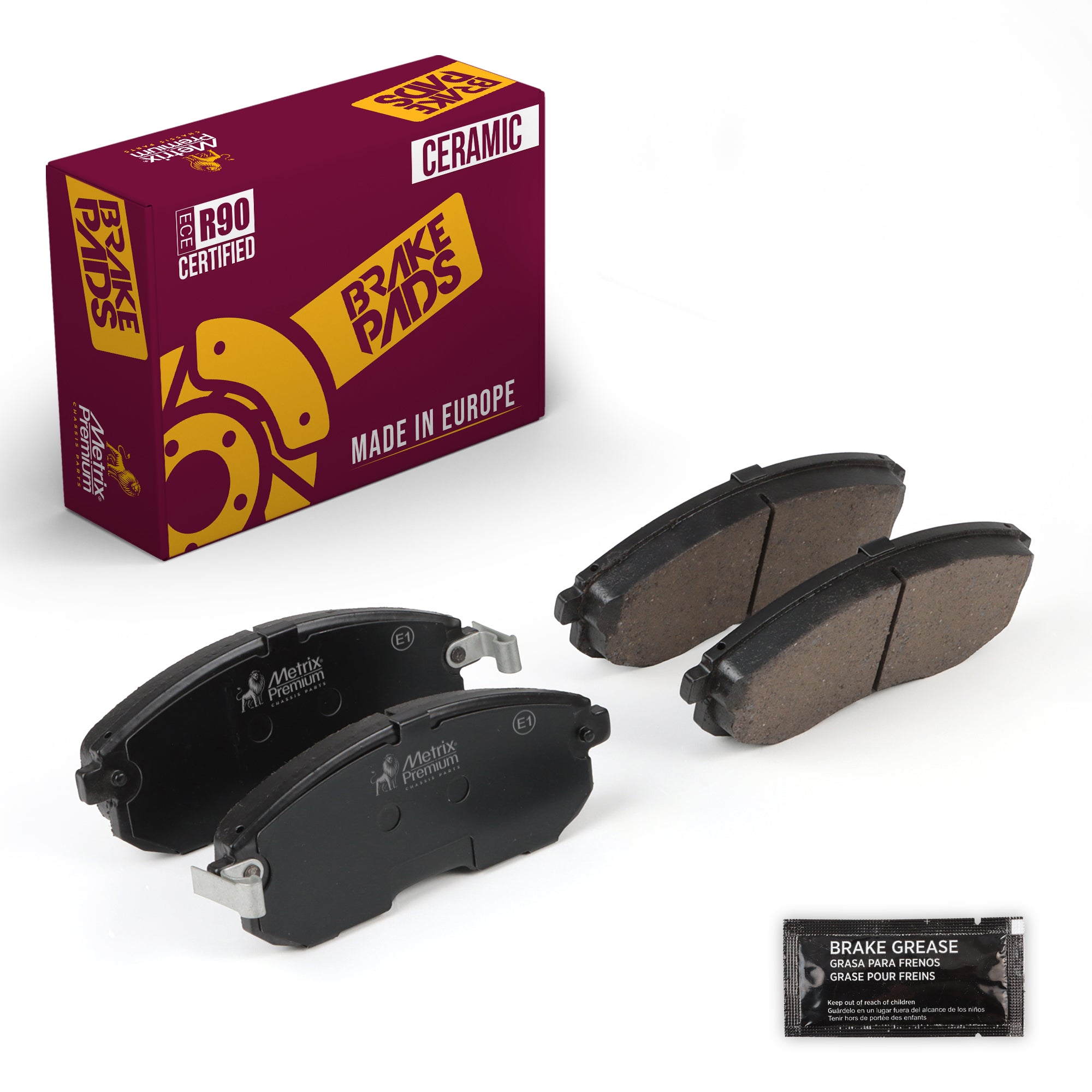 Metrix Premium Front Disc Brake Pad Set 93440MC OEM fit auto parts