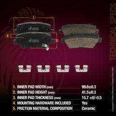 Metrix Premium brake rotors meet or exceed OEM standards for smooth, vibration-free braking.