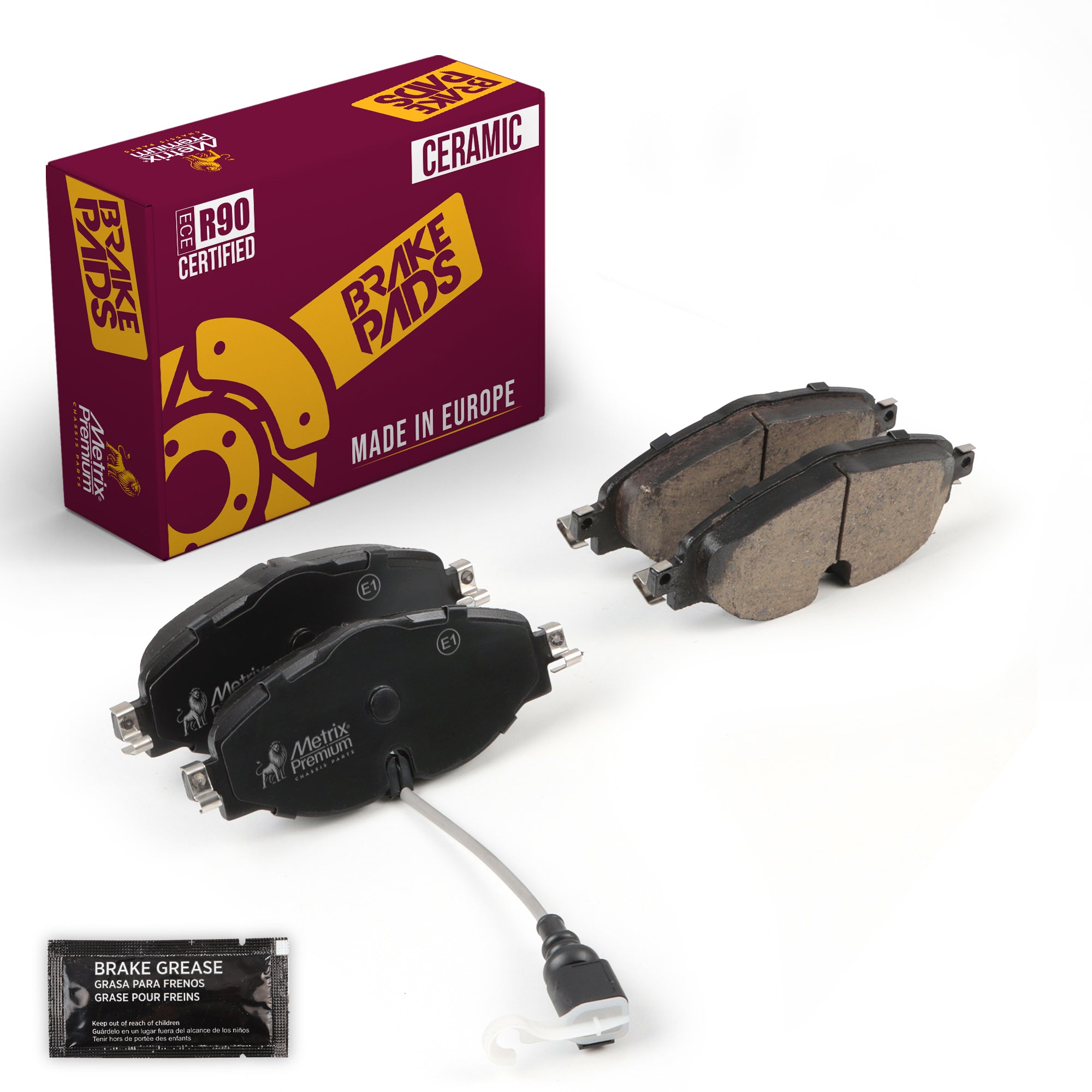 Metrix Premium Front Disc Brake Pad Set 93487MC OEM fit auto parts