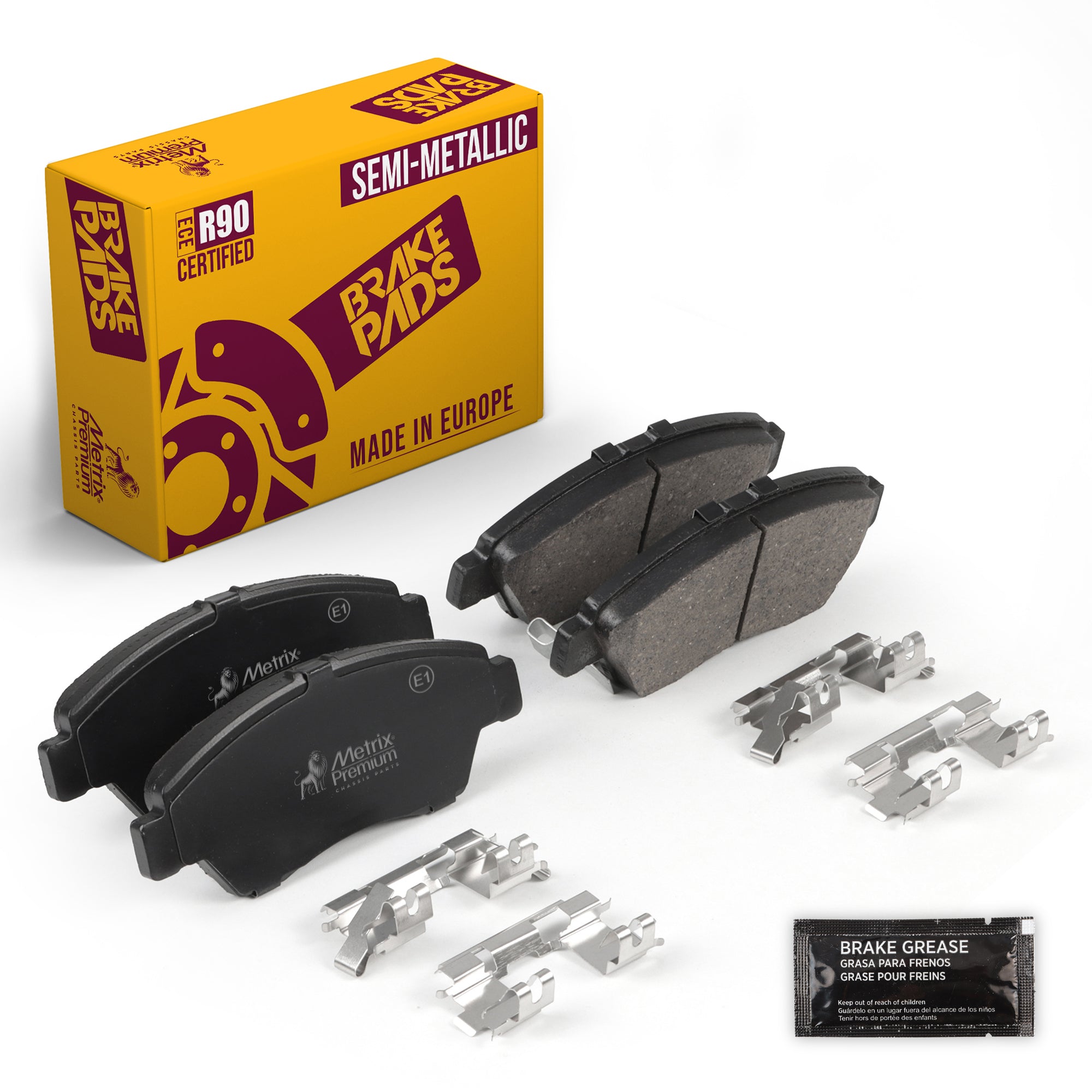 Metrix Premium Chassis Parts Front Disc Brake Pad Set 93499MS OEM fit auto parts