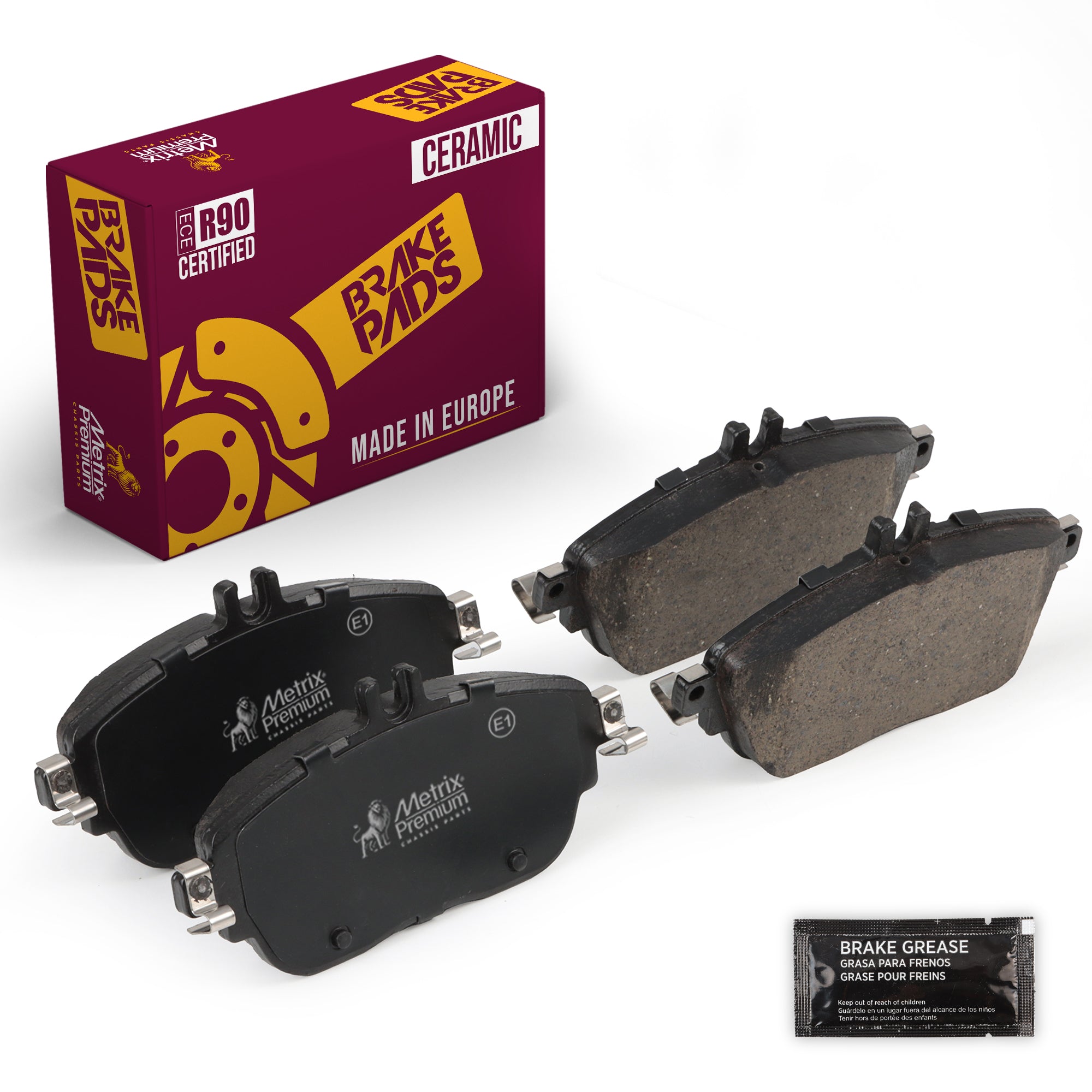 Metrix Premium Front Disc Brake Pad Set 93528MC OEM fit auto parts