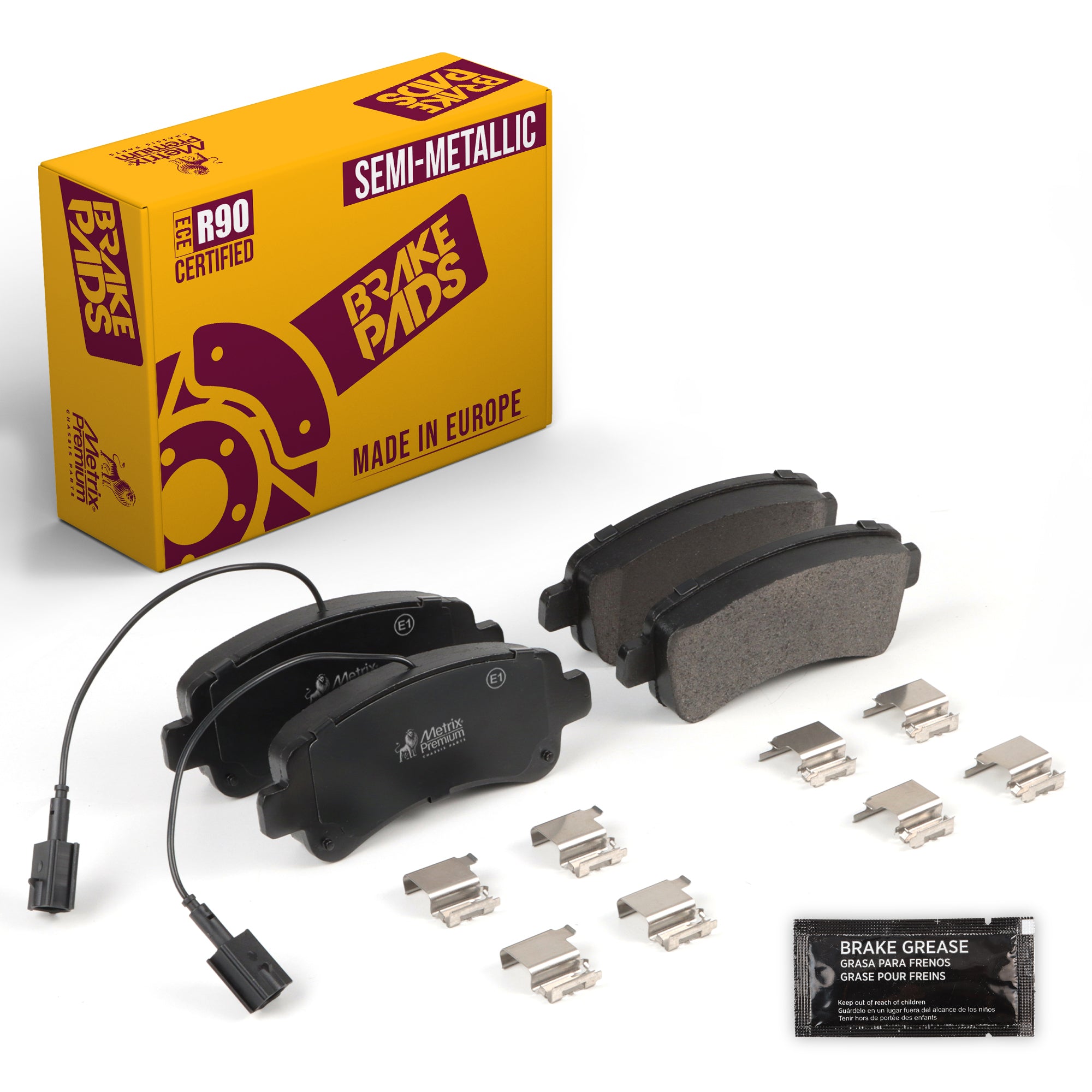 Metrix Premium Chassis Parts Rear Disc Brake Pad Set 93531MS for RAM