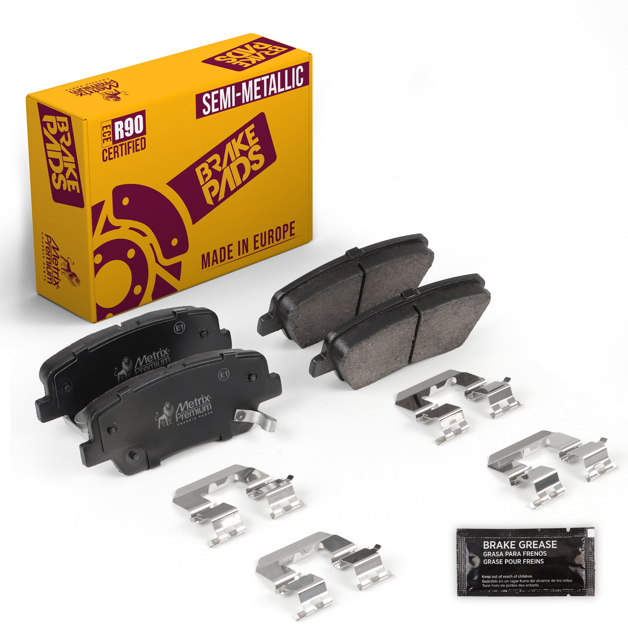 Metrix Premium Chassis Parts Rear Disc Brake Pad Set 93557MS OEM fit auto parts