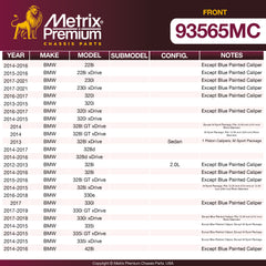 Metrix Premium Front Disc Brake Pad Set 93565MC OEM fit spare parts