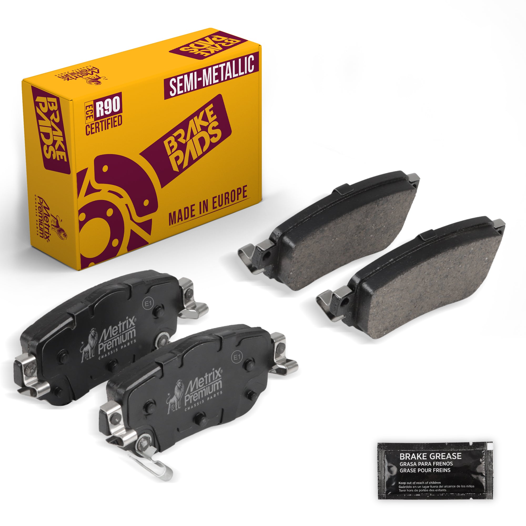 Metrix Premium Chassis Parts Rear Disc Brake Pad Set 93569MS OEM fit auto parts