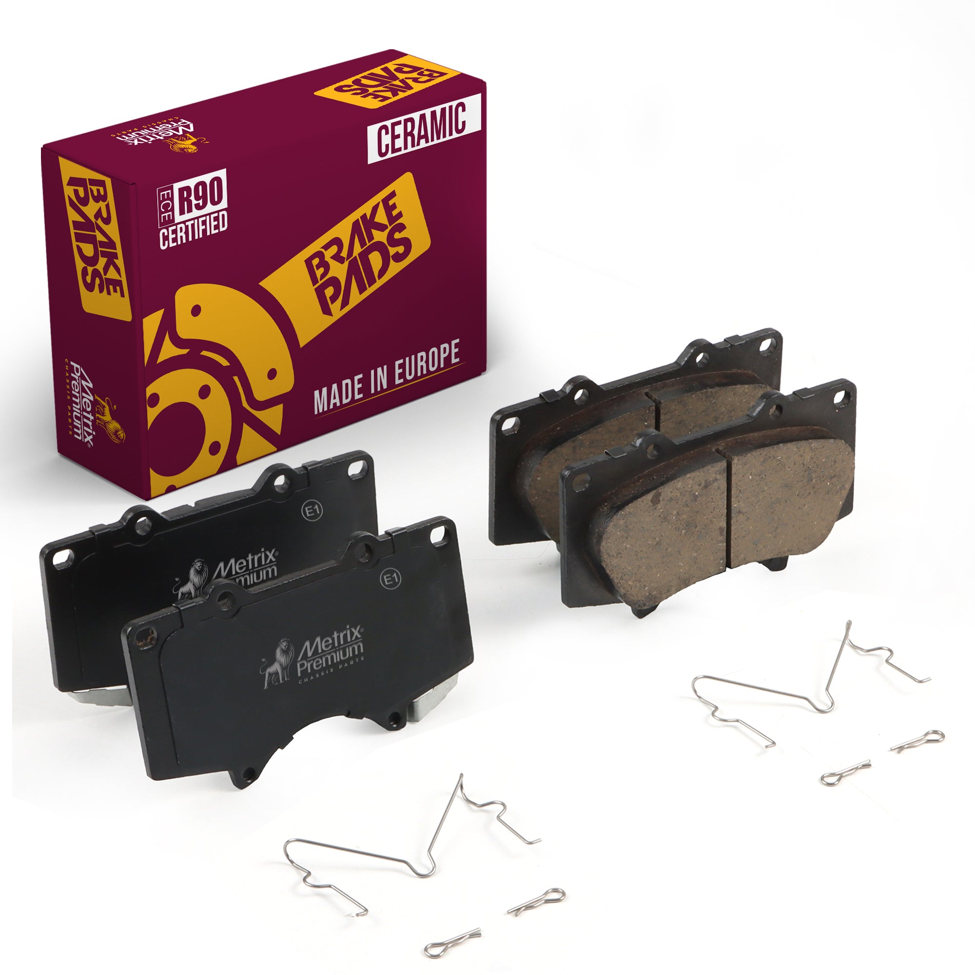 Metrix Premium Front Disc Brake Pad Set 93618MC OEM fit auto parts