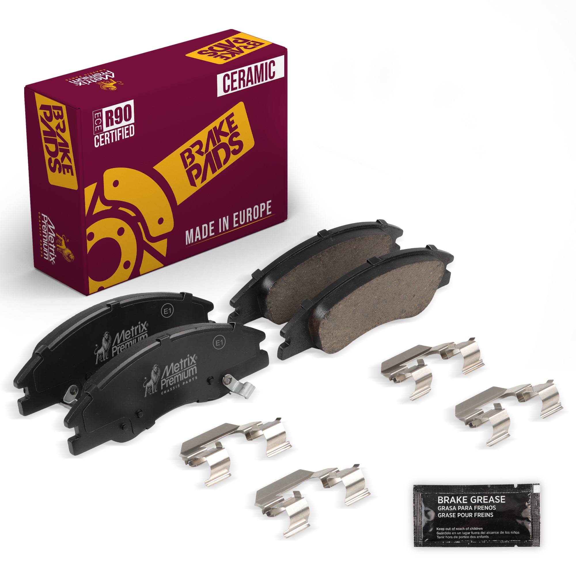 Metrix Premium Front Disc Brake Pad Set 93630MC OEM fit auto parts